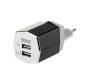 Сетевое зарядное устройство TOTO TZR-09 Travel charger 2USB 3,1A Black/Silver