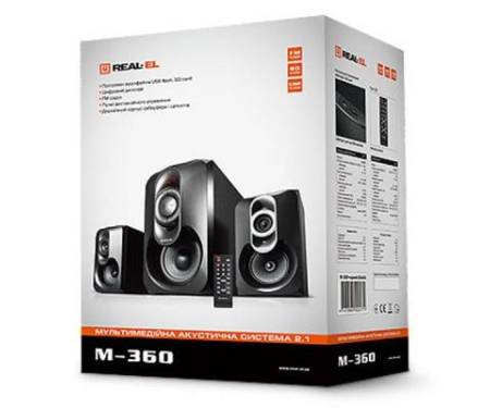 Акустическая система REAL-EL M-360 black