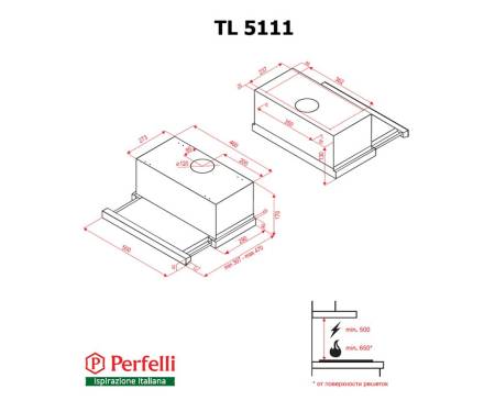 Вытяжка Perfelli TL 5111 W