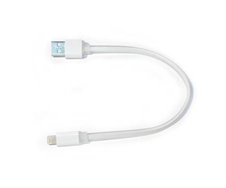 Кабель ColorWay USB-Lihgtning, 0.25м White (CW-CBUM-LM25W)