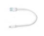 Кабель ColorWay USB-Lihgtning, 0.25м White (CW-CBUM-LM25W)