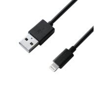 Кабель Grand-X USB-Lightning 2.1А, 1м Black (PL01BS)