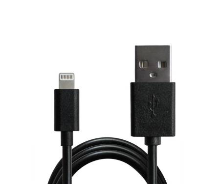 Кабель Grand-X USB-Lightning 2.1А, 1м Black (PL01BS)