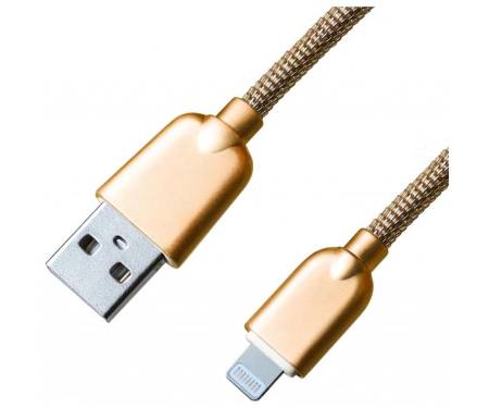 Кабель Grand-X USB-Lightning ML-02 1.5A, 1м Gold (ML02G)