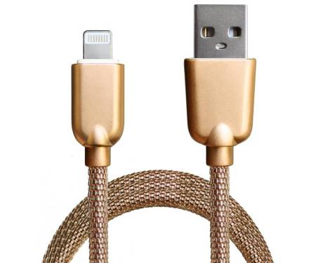 Кабель Grand-X USB-Lightning ML-02 1.5A, 1м Gold (ML02G)