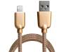 Кабель Grand-X USB-Lightning ML-02 1.5A, 1м Gold (ML02G)
