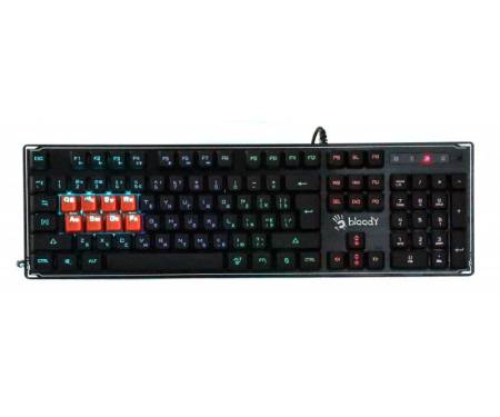 Клавиатура A4Tech B3370R Bloody Black USB