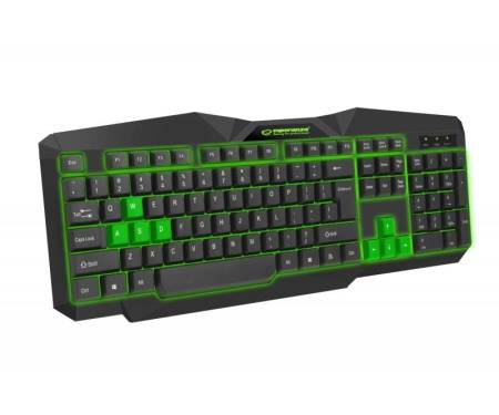 Клавиатура Esperanza EGK201 (EGK201GUA) Green USB