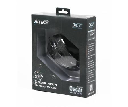 Мышь A4Tech X87 Oscar Neon Black USB