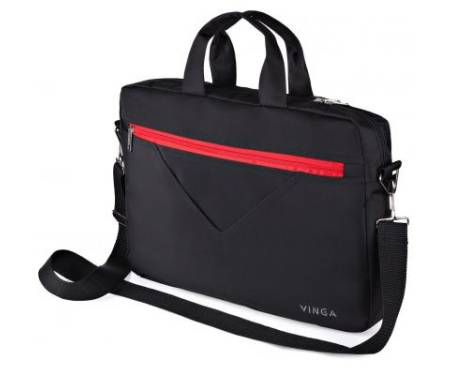 Сумка для ноутбука Vinga 15.6 NB250BR black-red (NB250BR)