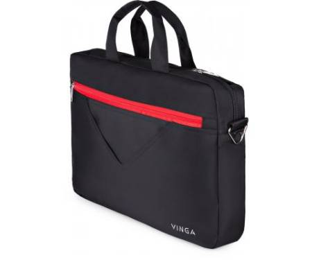 Сумка для ноутбука Vinga 15.6 NB250BR black-red (NB250BR)