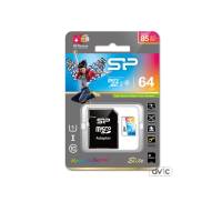 Карта памяти Silicon Power 64GB microSDXC Class 10 UHS-I U1 (SP064GBSTXBU1V20SP)
