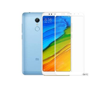 Защитное стекло для Xiaomi Redmi 5 Plus 3D White