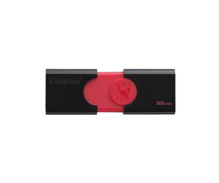 Флешка USB3.1 16GB Kingston DataTraveler 106 Black/Red (DT106/16GB)