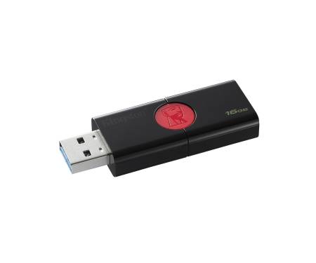 Флешка USB3.1 16GB Kingston DataTraveler 106 Black/Red (DT106/16GB)
