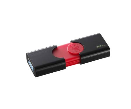 Флешка USB3.1 16GB Kingston DataTraveler 106 Black/Red (DT106/16GB)