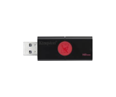 Флешка USB3.1 16GB Kingston DataTraveler 106 Black/Red (DT106/16GB)