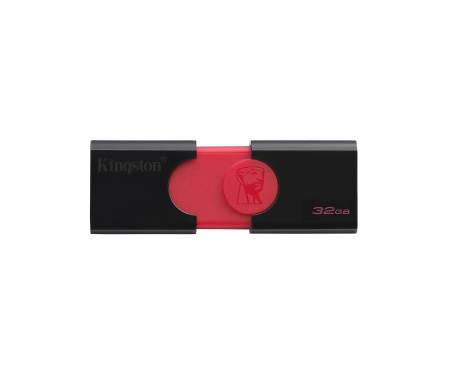 Флешка USB3.1 32GB Kingston DataTraveler 106 Black/Red (DT106/32GB)