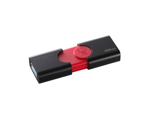Флешка USB3.1 32GB Kingston DataTraveler 106 Black/Red (DT106/32GB)