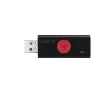 Флешка USB3.1 32GB Kingston DataTraveler 106 Black/Red (DT106/32GB)