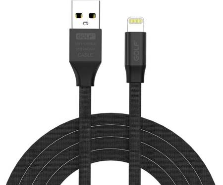 Кабель GOLF GC-55I Lightning cable 1m Black