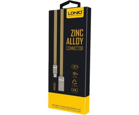 Кабель LDNIO LS20 Micro cable 1m Gold