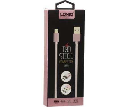 Кабель LDNIO LS24 Micro cable 1m Rose gold
