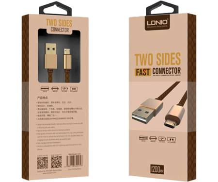 Кабель LDNIO LS25 Micro cable 1m Brown