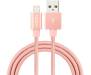 Кабель Rock Charge & Sync round Lightning Cable II 0,3 m Rose Gold