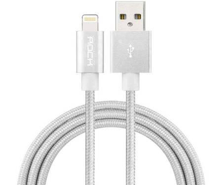 Кабель Rock Charge & Sync round Lightning Cable II 0,3 m White