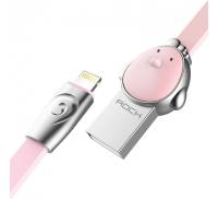 Кабель Rock Chinese Zodiac lightning cable 1M Cook-pink