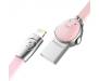 Кабель Rock Chinese Zodiac lightning cable 1M Cook-pink