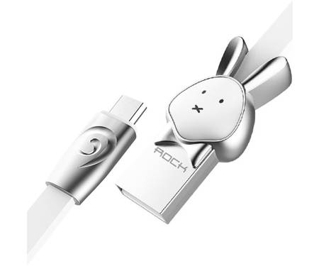 Кабель Rock Chinese Zodiac Micro cable 1M Rabbit-White