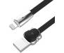 Кабель Rock Dog Lightning Charge & Sync flat cable 1.2M Black