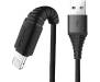 Кабель Rock Hi-Tensile lightning Charge & Sync round Cable 1,2M Black