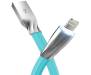 Кабель Rock Salmon lightning auto disconnect data cable 1 m Blue