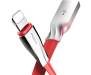 Кабель Rock Salmon lightning Charge & Sync flat cable 1 m Red