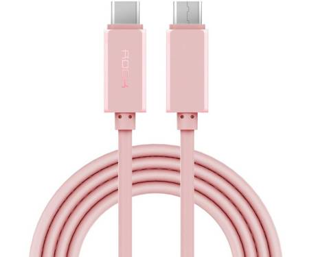 Кабель Rock USB-C to C Cable USB3.0 1 m Rose Gold