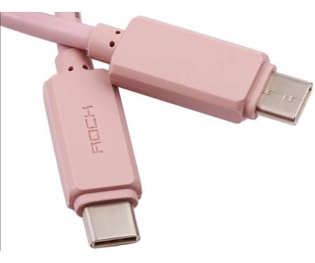 Кабель Rock USB-C to C Cable USB3.0 1 m Rose Gold