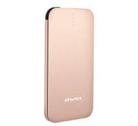 Power Bank AWEI P20K 8000mAh Power Bank Luxury Gold