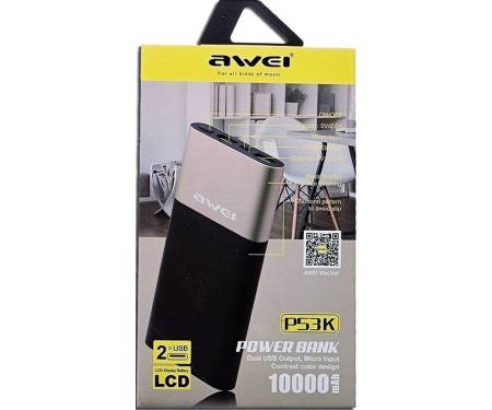 Power Bank AWEI P53K 10000mAh Power Bank Rose Golg
