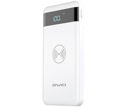 Power Bank AWEI P55K 10000mAh Wireless Power Bank White