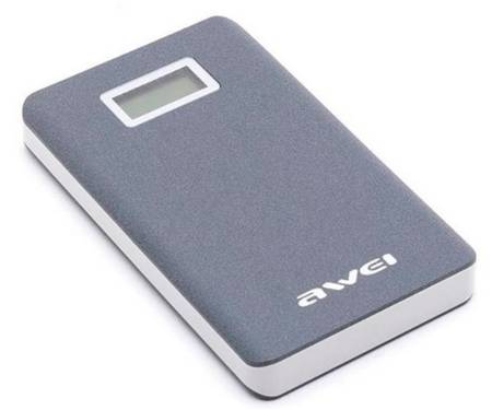Power Bank AWEI P83K Power Bank 10000mAh Li-Polimer Grey