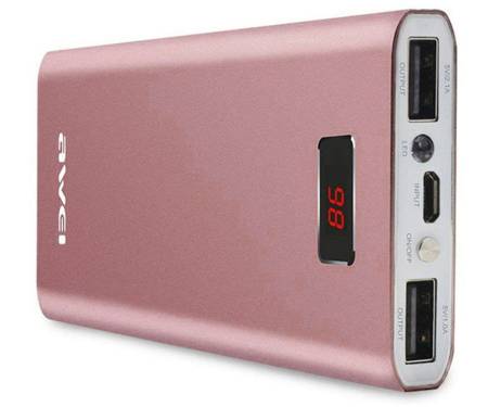 Power Bank AWEI P91K 8000mAh Rose Gold