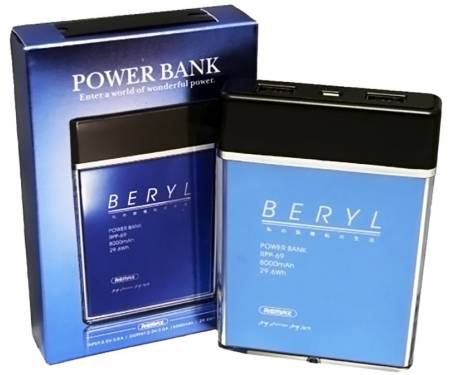 Power Bank Remax Beryl RPP-69 8000 mah Blue
