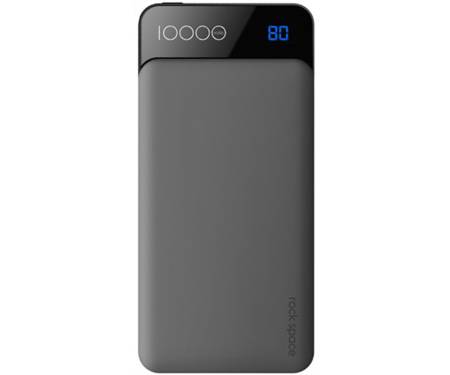 Power Bank Rock Space P39 with Digital Display 10000 mAh Grey