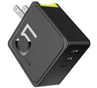 Power Bank Rock Sugar 2-in-1 and Wall Charger CCC 5000 mAh Black