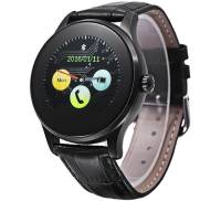 Смарт-часы UWatch K88H Black Leather Strap