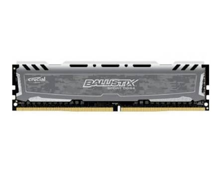 Crucial DIMM 16Gb DDR4 PC2666 Ballistix Sport LT Gray (BLS16G4D26BFSB)