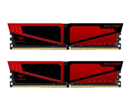 Team DIMM 16Gb KIT(2x8Gb) DDR4 PC2400 Vulcan Red (TLRED416G2400HC14DC01)